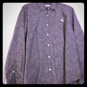 Gray Express large button down